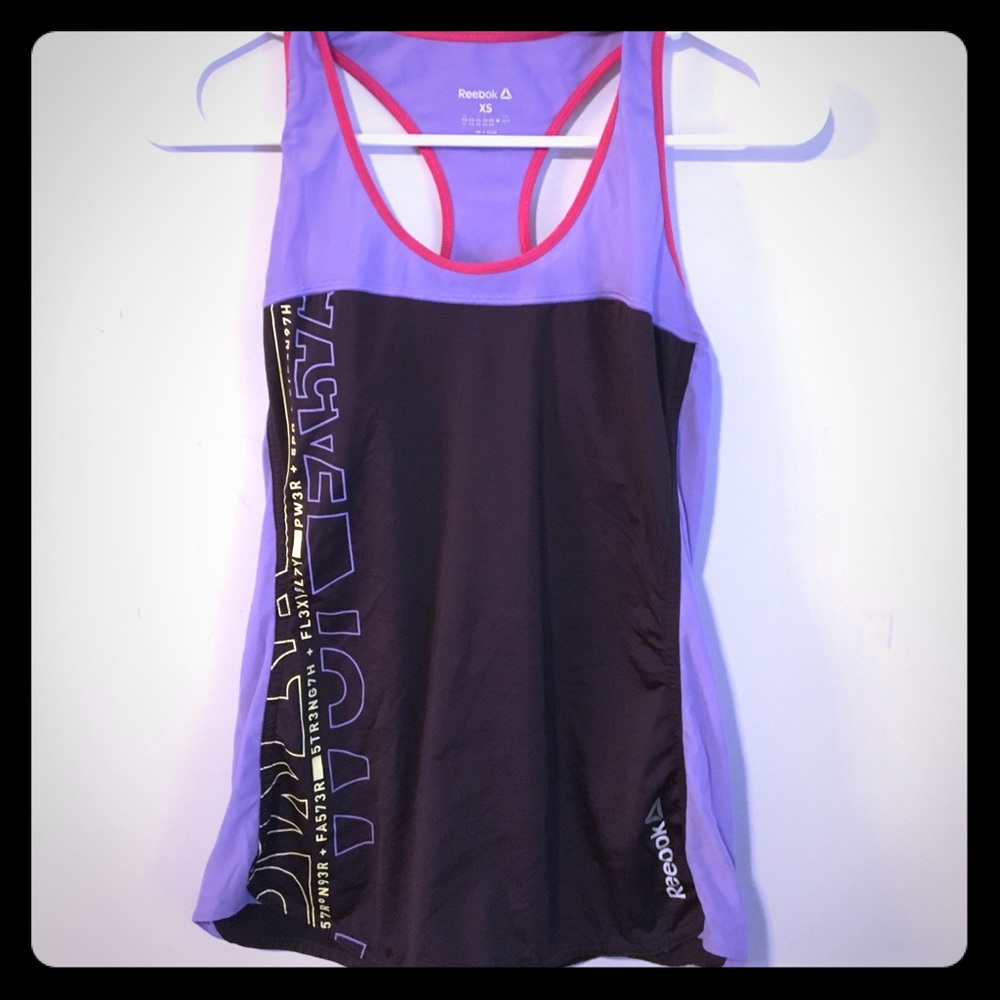 Reebok workout tank with mesh see through sides